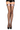 Black/Baby Pink Satin Bow Fishnet Thigh Hi