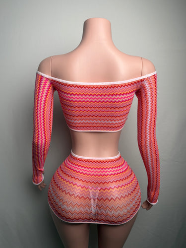 ? Pink 2-Piece Skirt