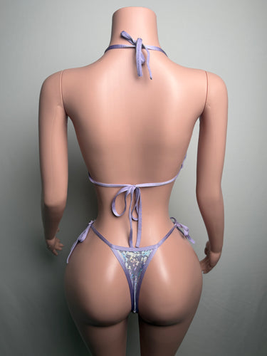 Lavender Micro Metallic Mesh 2-Piece Set