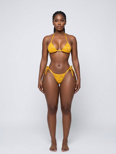 Yellow Lace 2-Piece Set