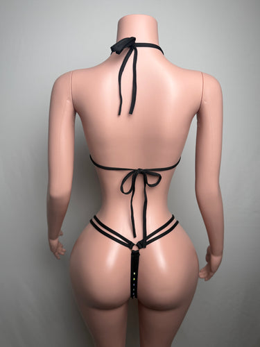 ? Black Rhinestone 2-Piece Set