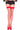 Red Diamond Net Spandex Thigh Hi